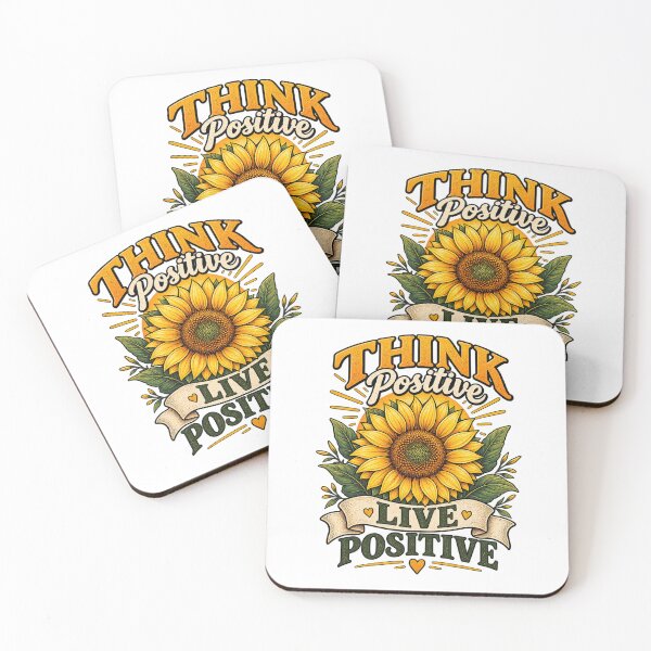 Item preview, Think Positive Live Positive Sunflower T-Shirt designed and sold by Amyay.