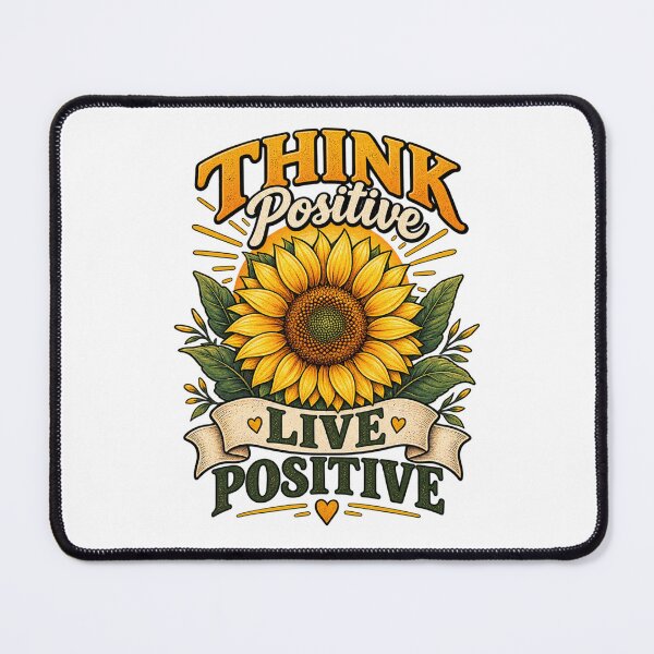 Item preview, Think Positive Live Positive Sunflower T-Shirt designed and sold by Amyay.