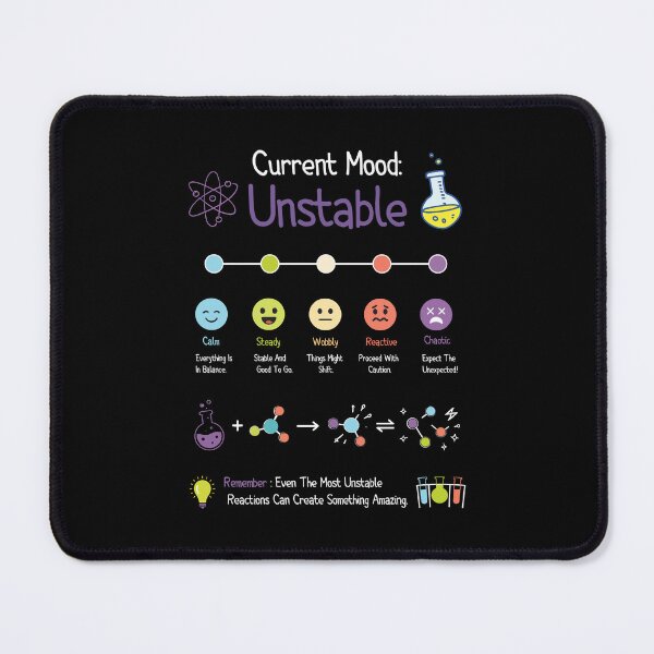 Item preview, Unstable Molecule Mood Chart designed and sold by DESIGNNOUR.