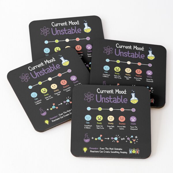 Item preview, Unstable Molecule Mood Chart designed and sold by DESIGNNOUR.
