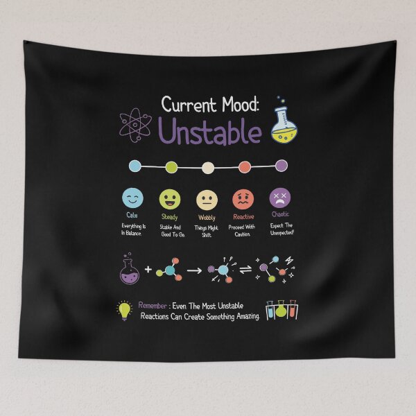 Item preview, Unstable Molecule Mood Chart designed and sold by DESIGNNOUR.