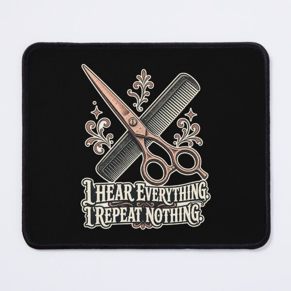 Item preview, I Hear Everything I Repeat Nothing Shirt, Funny Hairdresser T-Shirt, Hairstylist Humor Tee, Funny Salon Gift Shirt, Vintage Beauty Industry Graphic designed and sold by TshirtsLabs.