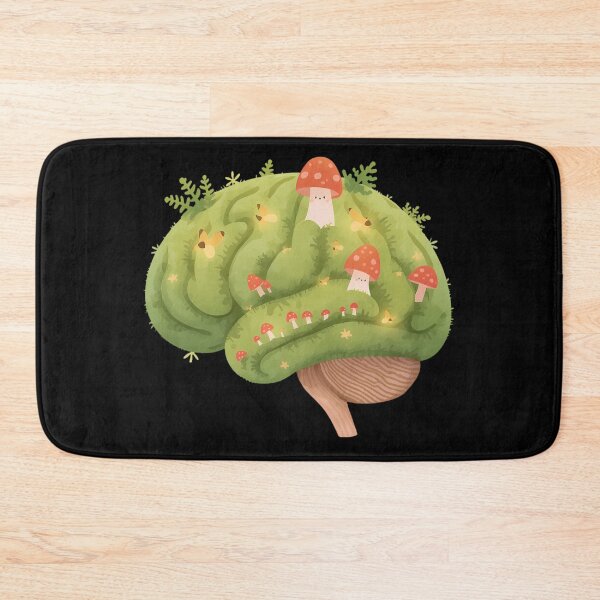 Item preview, Cozy Neurodivergent Mossy Brain Sticker designed and sold by Youram.