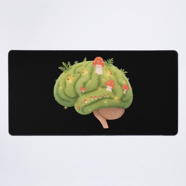 Item preview, Cozy Neurodivergent Mossy Brain Sticker designed and sold by Youram.
