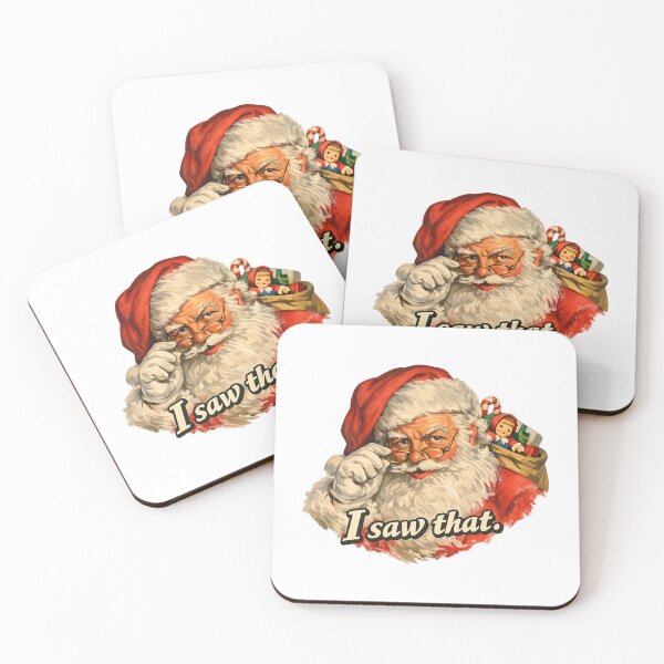 Item preview, I Saw That Vintage Santa Claus Funny Christmas 1950s Gift  designed and sold by Artycom.