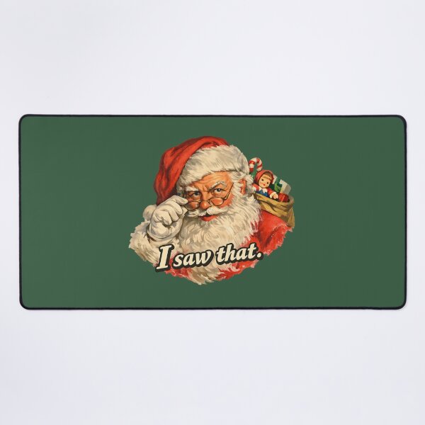 Item preview, I Saw That Vintage Santa Claus Funny Christmas 1950s Gift designed and sold by Artycom.