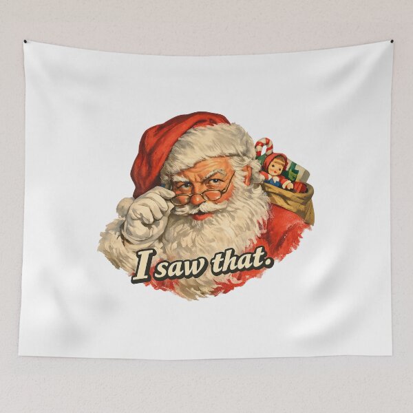 Item preview, I Saw That Vintage Santa Claus Funny Christmas 1950s Gift  designed and sold by Artycom.