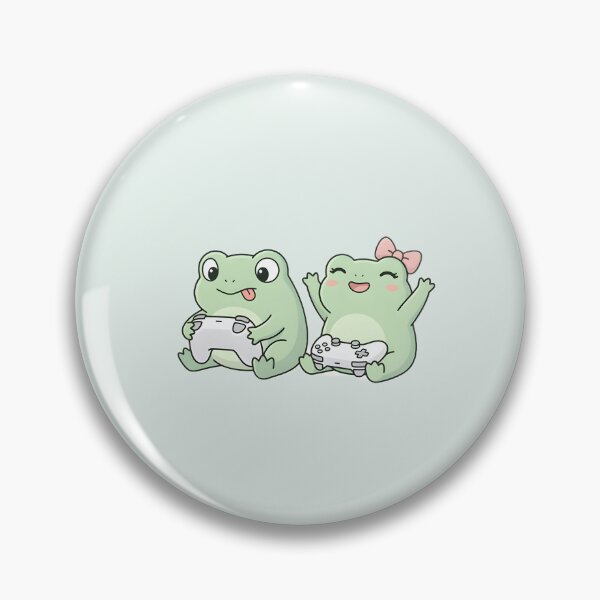 Item preview, Cute Kawaii Frog Couple gaming designed and sold by pixellm.