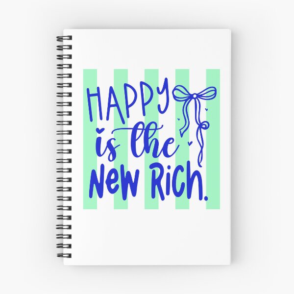 Item preview, Happy Is The New Rich Positive Quote designed and sold by LASTIQUE-dd.