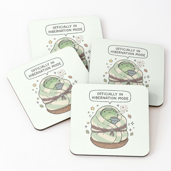 Item preview, Officially In Hibernation Mode Cute Frog Blanket Art designed and sold by Fine-Arts-Lab.