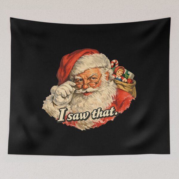 Item preview, I Saw That Vintage Santa Claus Funny Christmas 1950s Gift  designed and sold by Artycom.