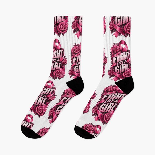 Item preview, Fight Like A Girl Pink Ribbon Breast Cancer Survivor designed and sold by UniversPlant | Blooming with Hope.