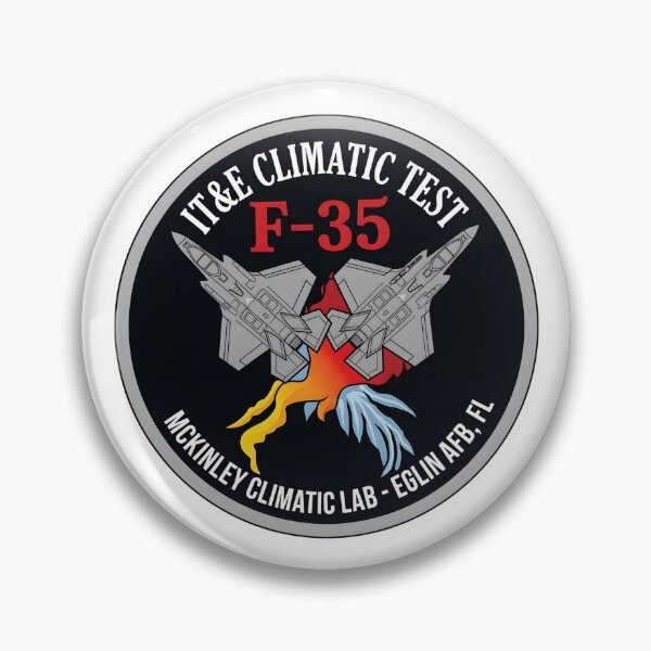 Item preview, USAF F-35 IT&E McKinley Climatic Lab Testing Patch designed and sold by CharlieDesings.