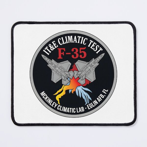 Item preview, USAF F-35 IT&E McKinley Climatic Lab Testing Patch designed and sold by CharlieDesings.