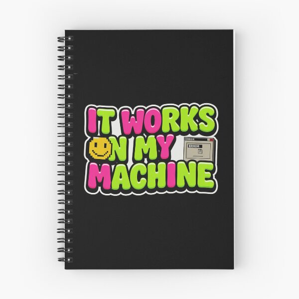 Item preview, It Works On My Machine | Retro Y2K Programmer & Developer Sticker designed and sold by Barkashow.