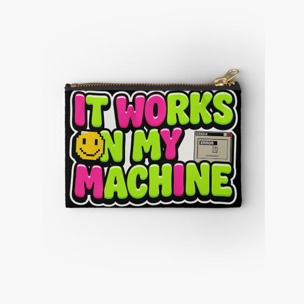 Item preview, It Works On My Machine | Retro Y2K Programmer & Developer Sticker designed and sold by Barkashow.