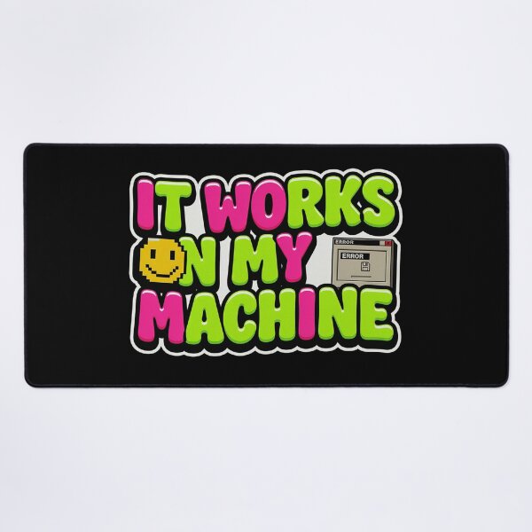 Item preview, It Works On My Machine | Retro Y2K Programmer & Developer Sticker designed and sold by Barkashow.