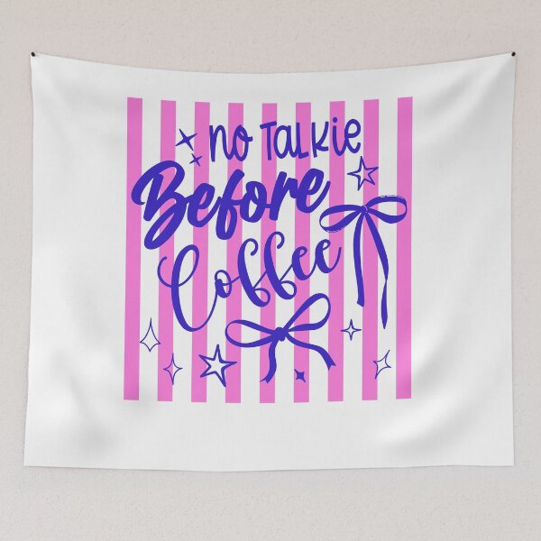 Item preview, No Talkie Before Coffee Funny Caffeine Quote designed and sold by LASTIQUE-dd.