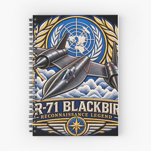 Item preview, SR-71 Blackbird Embroidered Aviation Crest with United Nations Emblem designed and sold by Emoji Emblems.