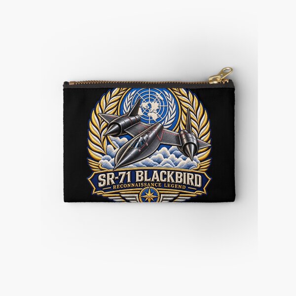 Item preview, SR-71 Blackbird Embroidered Aviation Crest with United Nations Emblem designed and sold by Emoji Emblems.