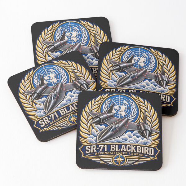 Item preview, SR-71 Blackbird Embroidered Aviation Crest with United Nations Emblem designed and sold by Emoji Emblems.