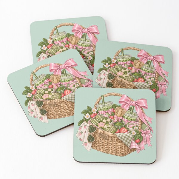 Item preview, Cesta de picnic Matcha Girl – Bonita pegatina con estética matcha – Regalo para amantes del matcha designed and sold by Infinite Images.
