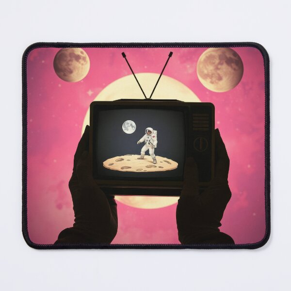 Item preview, Surreal Astronaut TV Space Cinema Movie Poster designed and sold by Cine8.