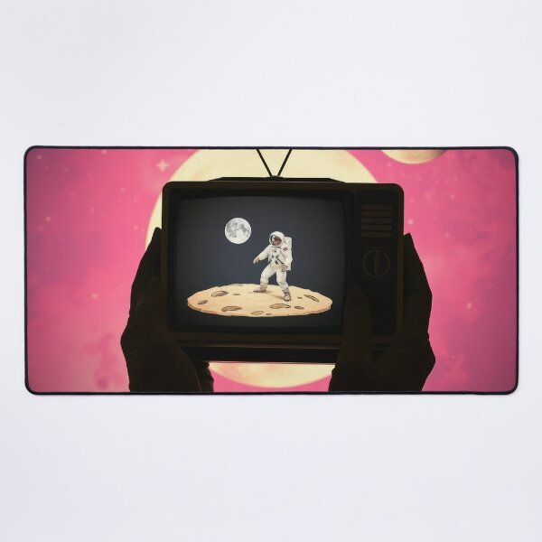 Item preview, Surreal Astronaut TV Space Cinema Movie Poster designed and sold by Cine8.