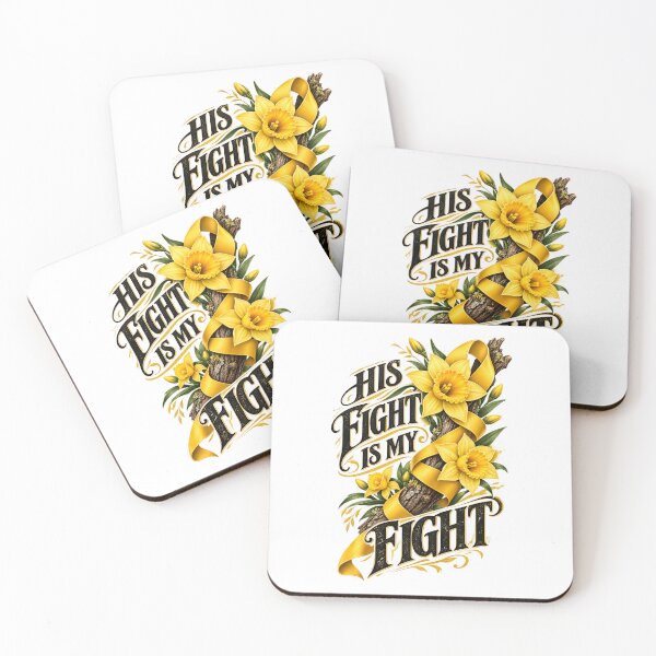 Item preview, His Fight Is My Fight Yellow Ribbon Support designed and sold by UniversPlant | Blooming with Hope.