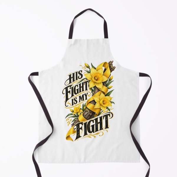 Item preview, His Fight Is My Fight Yellow Ribbon Support designed and sold by UniversPlant | Blooming with Hope.