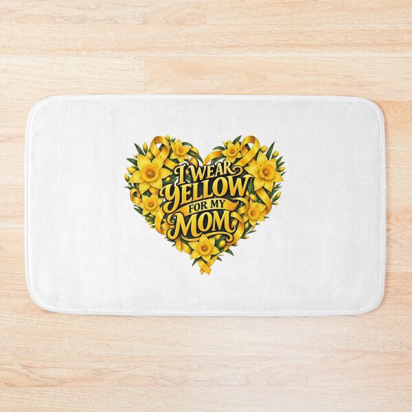 Item preview, I Wear Yellow For My Mom Cancer Support designed and sold by UniversPlant | Blooming with Hope.