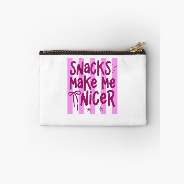 Item preview, Snacks Make Me Nicer Funny Snack Lover Quote designed and sold by LASTIQUE-dd.