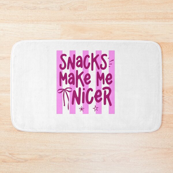 Item preview, Snacks Make Me Nicer Funny Snack Lover Quote designed and sold by LASTIQUE-dd.