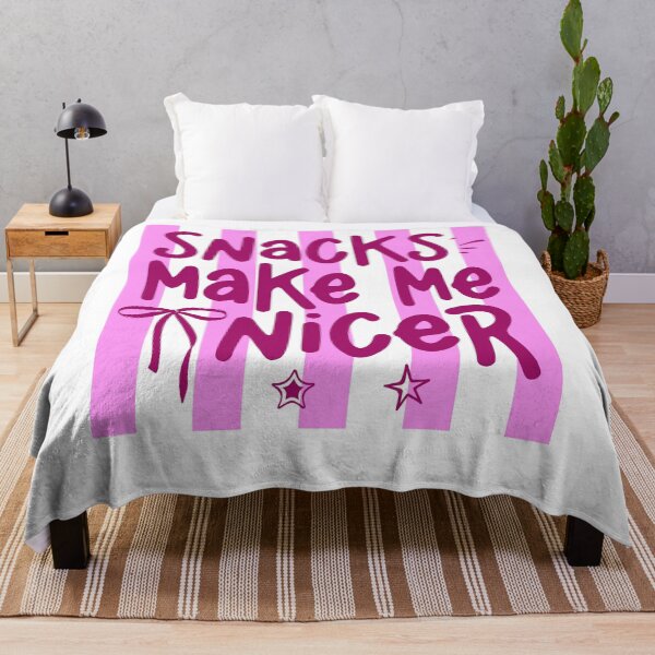 Item preview, Snacks Make Me Nicer Funny Snack Lover Quote designed and sold by LASTIQUE-dd.