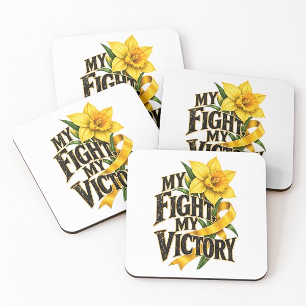Item preview, Yellow Daffodil Cancer Survivor My Fight My Victory designed and sold by UniversPlant | Blooming with Hope.