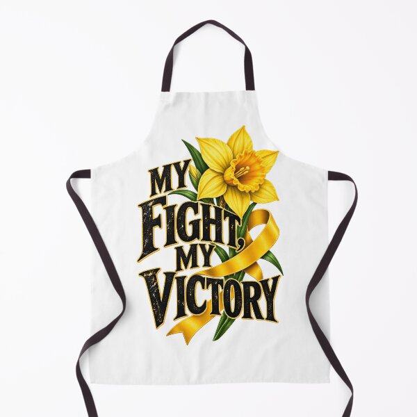 Item preview, Yellow Daffodil Cancer Survivor My Fight My Victory designed and sold by UniversPlant | Blooming with Hope.