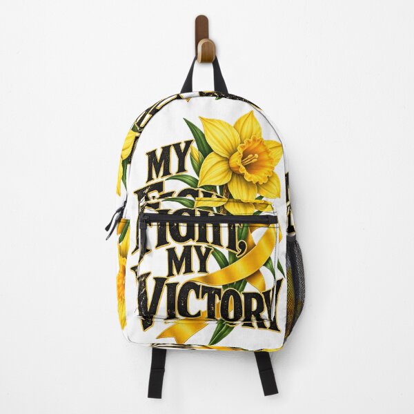 Item preview, Yellow Daffodil Cancer Survivor My Fight My Victory designed and sold by UniversPlant | Blooming with Hope.