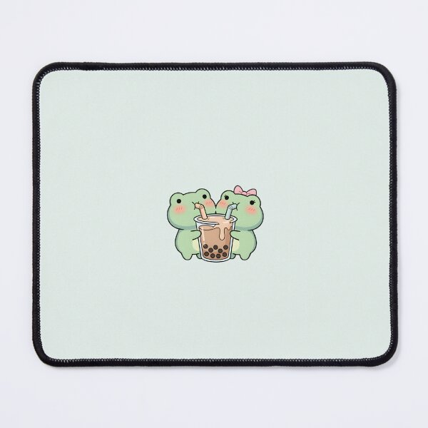 Item preview, Cute Kawaii Frog drinking boba tea designed and sold by pixellm.