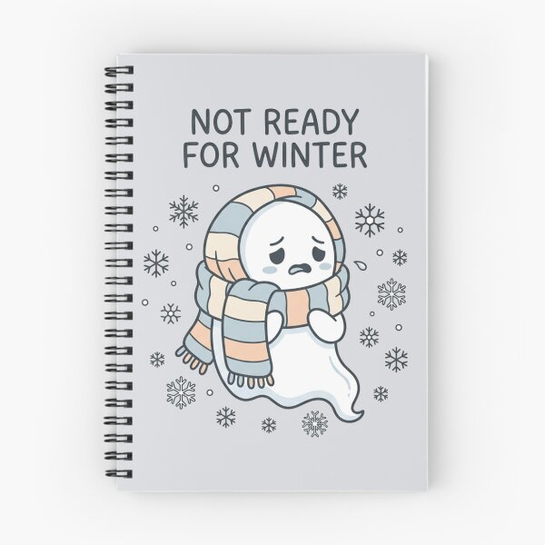 Item preview, Not Ready For Winter Cute Sad Ghost Scarf Art designed and sold by Fine-Arts-Lab.