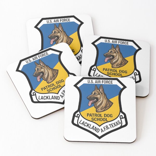 Item preview, USAF Patrol Dog School Lackland AFB Texas Insignia Patch designed and sold by CharlieDesings.