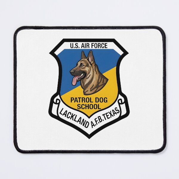 Item preview, USAF Patrol Dog School Lackland AFB Texas Insignia Patch designed and sold by CharlieDesings.