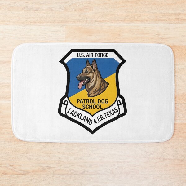 Item preview, USAF Patrol Dog School Lackland AFB Texas Insignia Patch designed and sold by CharlieDesings.