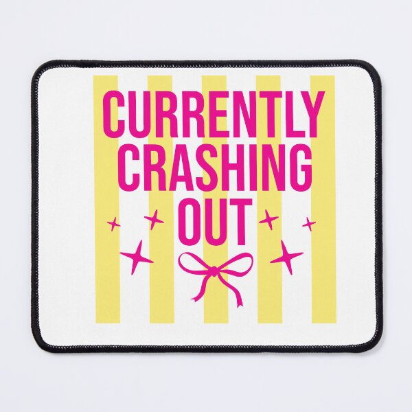 Item preview, Currently Crashing Out Funny Teacher Burnout Quote designed and sold by LASTIQUE-dd.