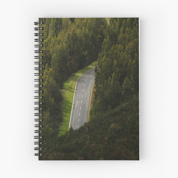 Item preview, Winding Road Through Eucalyptus Forest | Madeira Aerial Print designed and sold by danmanYEAH.