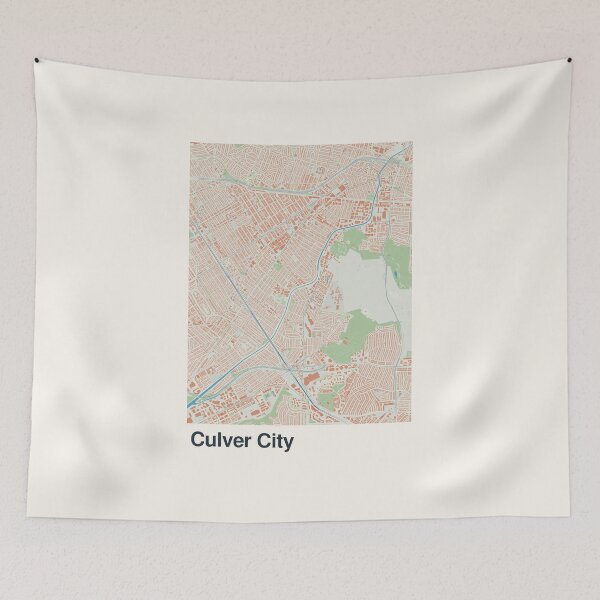 Item preview, Culver City Minimalistic Map Art designed and sold by MapsNerd.