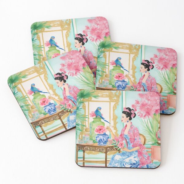 Item preview, Acuarela de palacio de estilo chinoiserie designed and sold by SophieClimaArt.