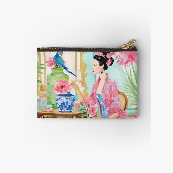 Item preview, Chinoiserie palace watercolor designed and sold by SophieClimaArt.