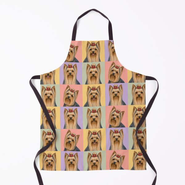 Item preview, Colorful Yorkie Pop Art Portrait Grid designed and sold by pixiedustpaint.