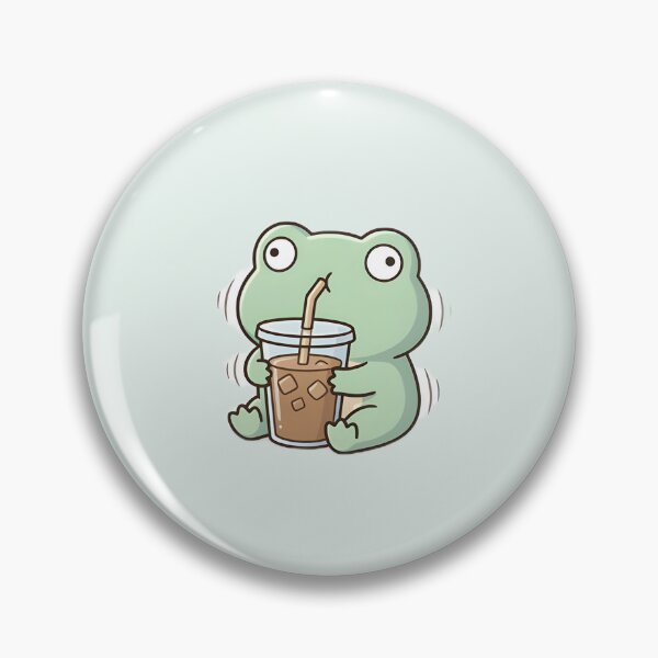 Item preview, Cute Kawaii Frog drinking boba designed and sold by pixellm.