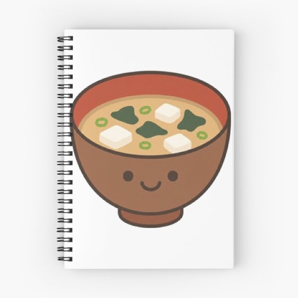 Item preview, Cute Kawaii Miso Soup Bowl Japanese Food designed and sold by vekotpu.